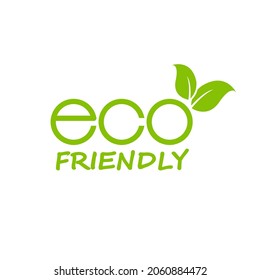 Icono de logotipo Eco Friendly , Concepto de diseño ambiental . Ilustración del vector