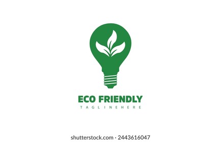 Logotipo ecológico hecho con hojas
