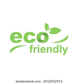 Eco friendly logo sign symbol for ecologic food stamp or mark isolated on white background. 