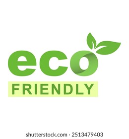 Eco friendly logo sign symbol for ecologic food stamp or mark isolated on white background. 