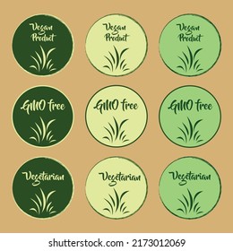 Eco friendly logos or labels