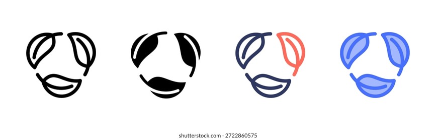Conjunto de iconos de estilo multi ecológico