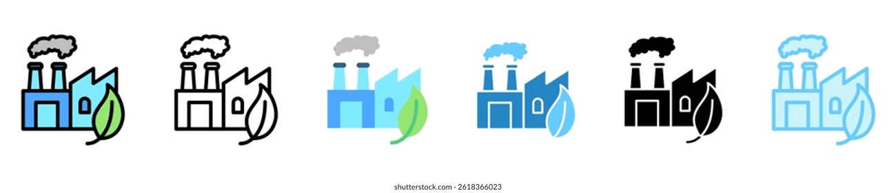 Eco Friendly multi style, mini illustration icon. use for modern concept, print, UI, UX kit, web and app development. Vector EPS 10, related to business, green industry, eco friendly and economy .