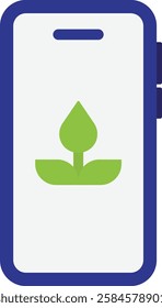 Eco Friendly Nature Icon Vector Flat Illustration