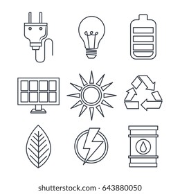 Eco friendly objects set
