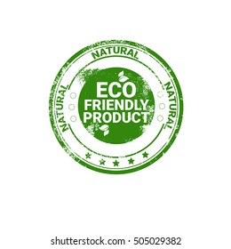 Eco Friendly Organic Natural Product Web Icon Green Logo Flat Vector Illustration