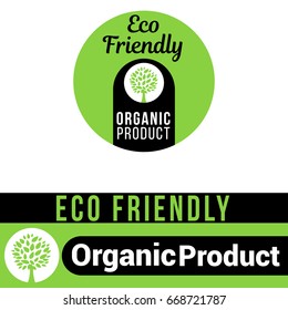 Eco friendly organic product stickers