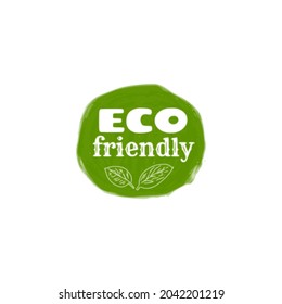 Eco friendly original nature design stamp.