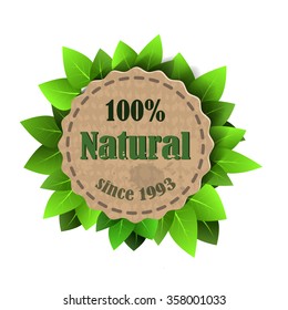 eco friendly paper template banner on white background