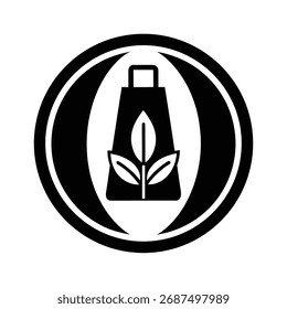 Design de etiqueta de produto ecologicamente correto
