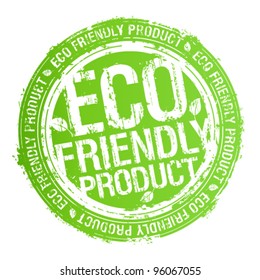 Eco Friendly Product Rubber Stamp.