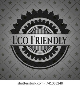 Eco Friendly realistic black emblem