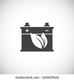 Eco friendly related icon on background for graphic and web design. Creative illustration concept symbol for web or mobile app.