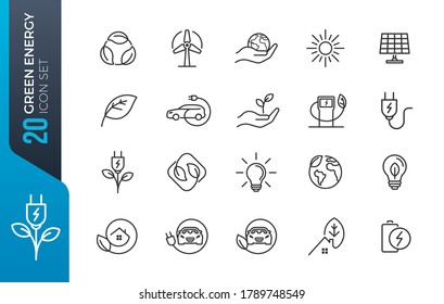 Eco friendly related thin line icon set in minimal style. Linear ecology icons. Environmental sustainability simple symbol. Editable stroke 