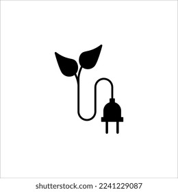 Icono de línea delgada ecológico. Iconos de ecología lineal. Símbolo sencillo de sostenibilidad ambiental. Trazo editable