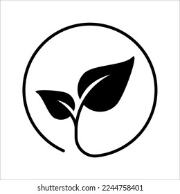 Eco friendly related thin line icon. Linear ecology icons. Environmental sustainability simple symbol. vector illustration on white background.