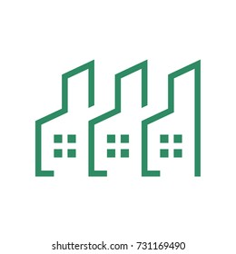 Eco Friendly Residence Group Logo Outline