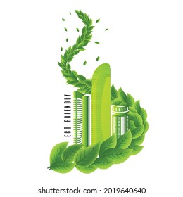 eco friendly save earth environment earth day vector