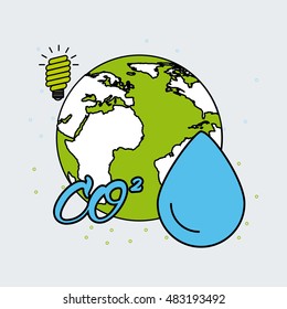 eco friendly set flat icons vector illustration design