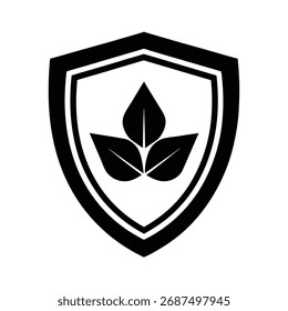 Símbolo de Proteção de Escudo Ecologicamente Correto