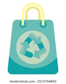 eco friendly shopping bag isolated