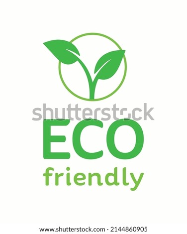 
Eco friendly sign design. Eco icon. Vector illustration. 
Ecology, organic, natural, lifestyle, leaves, bio.
