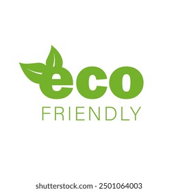 Eco friendly sign. Natural green energy Concept.