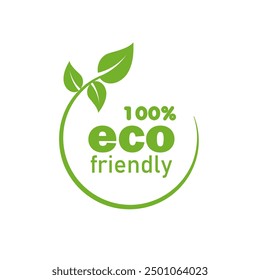 Eco friendly sign. Natural green energy Concept.