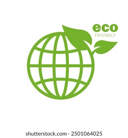 Eco friendly sign. Natural green energy Concept.