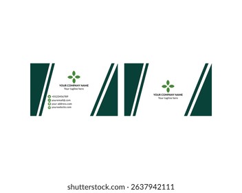 Eco friendly Simple abstract organic background, Business card design template.
