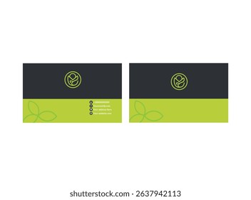 Eco friendly Simple abstract organic background, Business card design template.