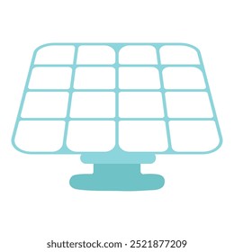 Eco friendly solar panel isolated
