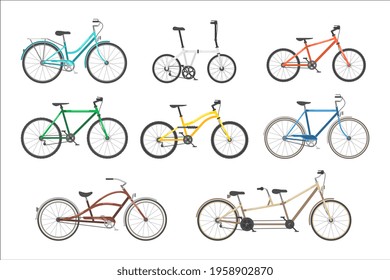 Eco friendly sport bicycle or urban roadster set