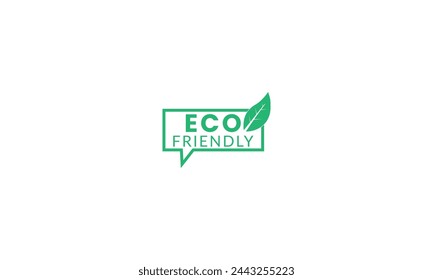 Eco friendly stamp (badge) for clean production, healthy and natural food products