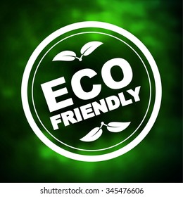 Eco Friendly Stamp & Badge. Vector illustration