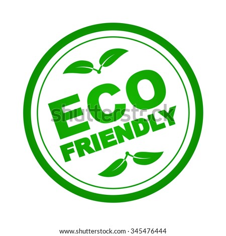 Eco Friendly Stamp & Badge. Vector illustration