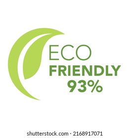 Eco friendly stamp icons and logo Vector illustration design with single Green organic plant leaf. Eco friendly green leaf label sticker.