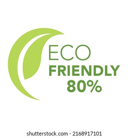 Iconos de sellos ecológicos y logotipo Diseño de ilustraciones vectoriales con hoja de planta ecológica única. Etiqueta ecológica de hoja verde.