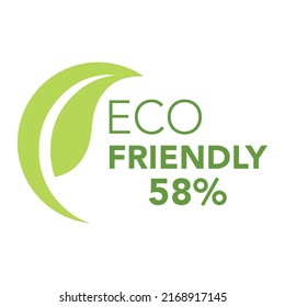 Eco friendly stamp icons and logo Vector illustration design with single Green organic plant leaf. Eco friendly green leaf label sticker.