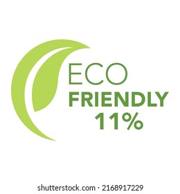 Iconos de sellos ecológicos y logotipo Diseño de ilustraciones vectoriales con hoja de planta ecológica única. Etiqueta ecológica de hoja verde.