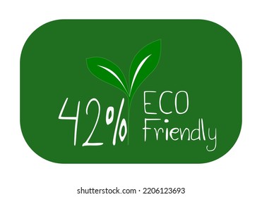 Iconos de sellos ecológicos Iconos de vectores con hoja verde de planta orgánica. Etiqueta ecológica de hoja verde. 2.ª ilustración vectorial.