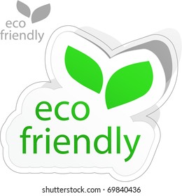 Eco friendly sticker.