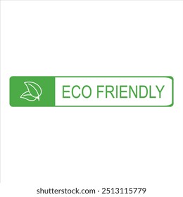 Respetuoso del medio ambiente. Etiqueta engomada amistosa del eco. etiqueta amistosa del eco. icono amistoso del eco