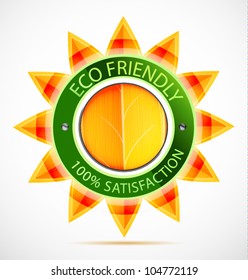 Eco friendly sun label