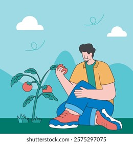 Eco friendly sustainable, Vector illustration, Green living and sustainable lifestyle
