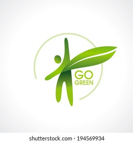 Eco friendly symbol vector