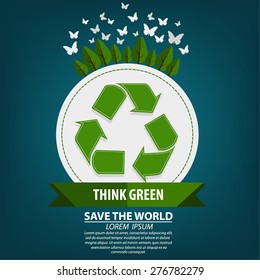 Eco Friendly Template - suitable for posters