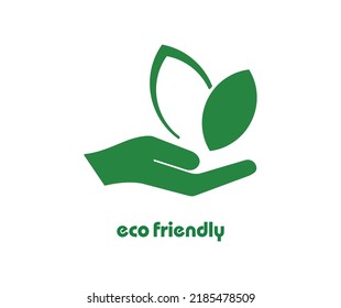 eco friendly text on white background