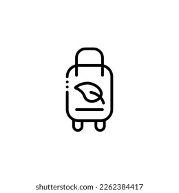 eco friendly tourism activities vector icon illustration