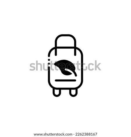 eco friendly tourism activities vector icon illustration